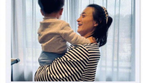 朱丹老公和儿子照片,老公儿子温馨瞬间